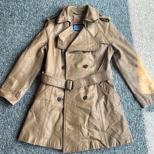 Genuine Leather Suburban Heritage Button Jacket